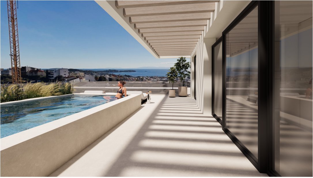 View full size Sea view Penthouse in Voula